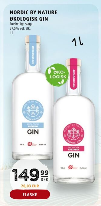 Scandinavian Park Nordic by nature økologisk gin tilbud