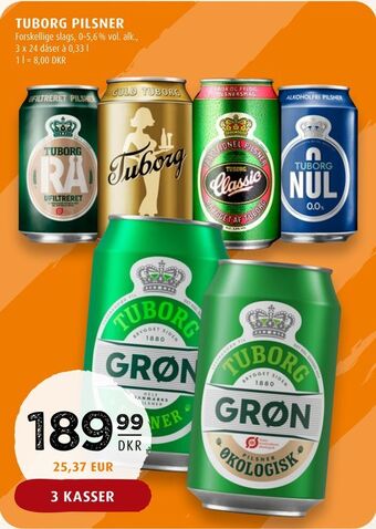 Scandinavian Park Tuborg pilsner tilbud