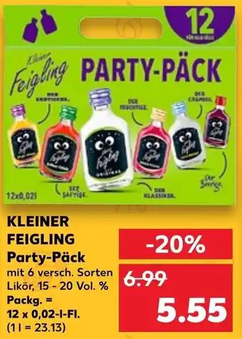 Kleiner Feigling Party-Päck 12 x 0,02 L