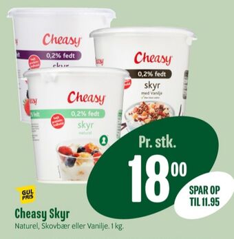 Min Købmand Cheasy skyr naturel tilbud