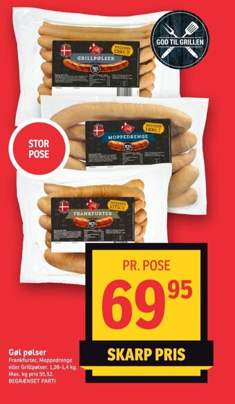 SPAR Gøl grillpølser tilbud