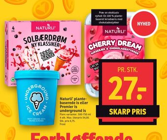 SPAR Naturli' isvafler tilbud