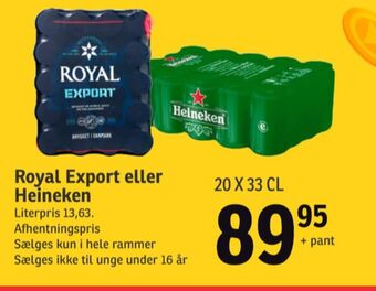 SPAR Heineken øl tilbud