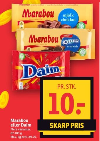 Marabou chokoladeplade mjölk choklad