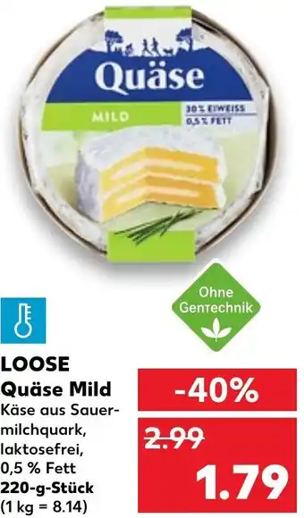 Kaufland DE Quäse Mild 220 g tilbud