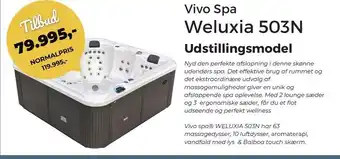 IWAO Vivo Spa Weluxia 503N Udstillingsmodel tilbud