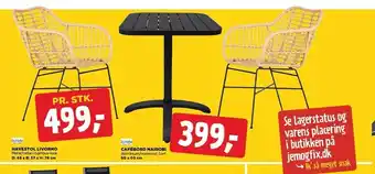 jem & fix Havestol el. cafesæt tilbud
