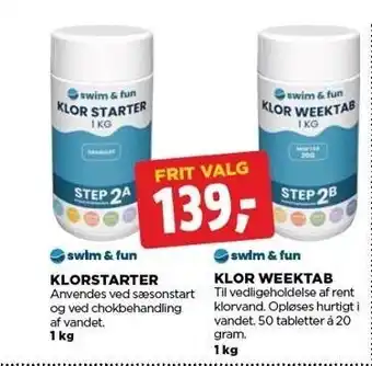 jem & fix Klorstarter el. klor weektab tilbud