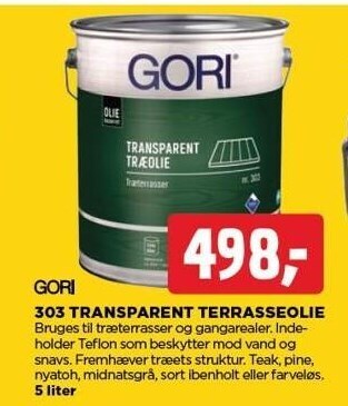 303 transparent terrasseolie