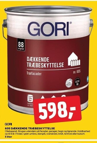 605 dækkende træbeskyttelse