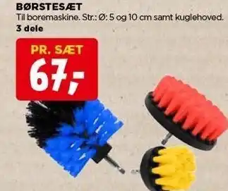 Børstesæt 3 dele