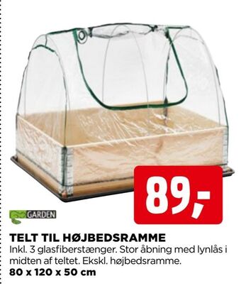jem & fix Telt til højbedsramme tilbud