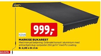 jem & fix Markise bukarest tilbud