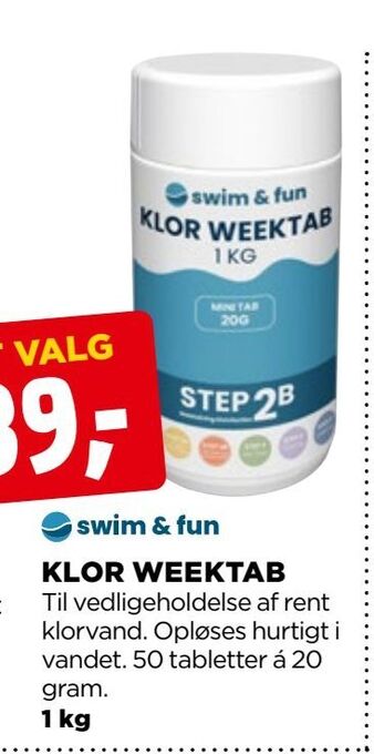 jem & fix Klor weektab tilbud