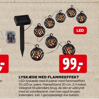 jem & fix Lyskæde med flammeeffekt tilbud