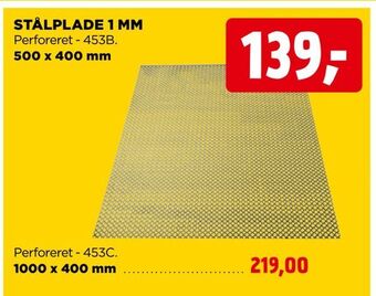 jem & fix Stålplade 1 mm tilbud