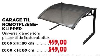 Garage til robotplæneklipper