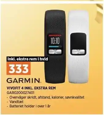 Power Vivofit 4 inkl. ekstra rem tilbud
