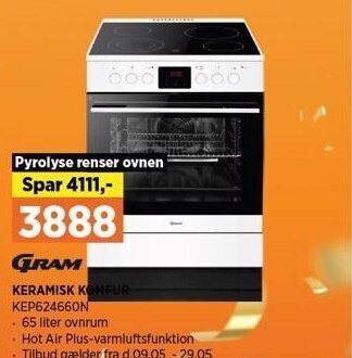 Power Keramisk komfur tilbud