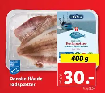 Lidl Havblå rødspætte tilbud