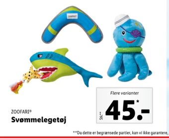 Lidl Zoofari hundelegetøj tilbud