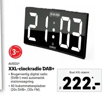 Lidl Auriol clock radio tilbud