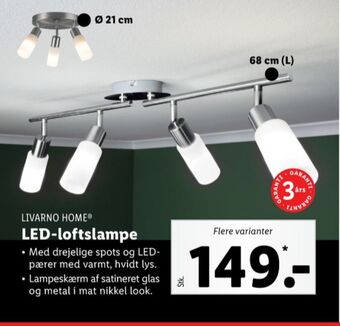 Lidl Livarno lampe tilbud