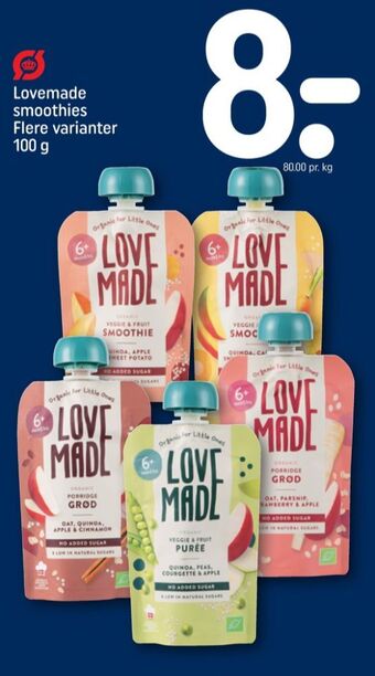 REMA 1000 Lovemade smoothie tilbud