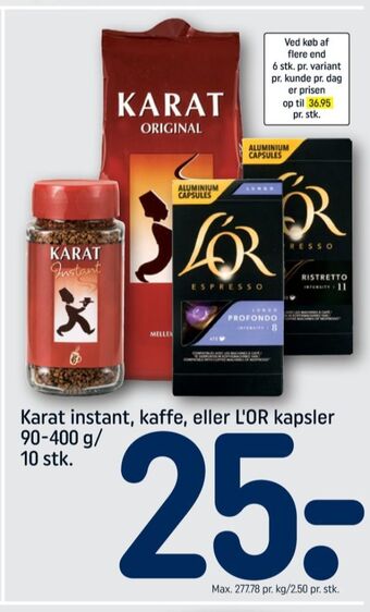 REMA 1000 Original kaffe formalet tilbud
