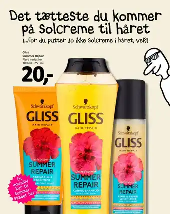 Normal Gliss Summer Repair 100 ml-250 ml tilbud
