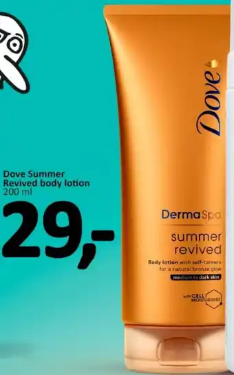 Normal Dove Summer Revived Body Lotion 200 ml tilbud