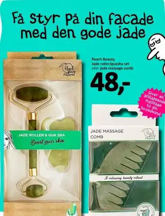 Peach Beauty Jade Roller/Guasha Set