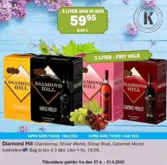Købmandsgården Diamond Hill 3 Liter tilbud