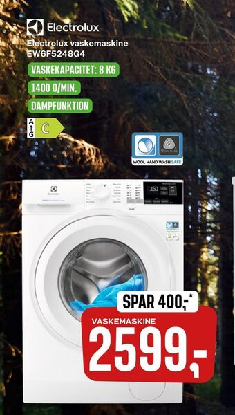 Electrolux vaskemaskine EW6F5248G4