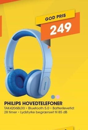 Expert Philips hovedtelefoner tilbud