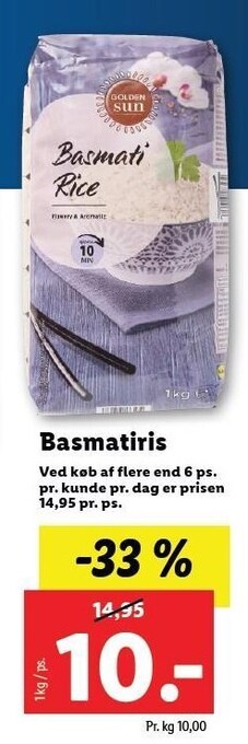 Lidl Basmatiris tilbud
