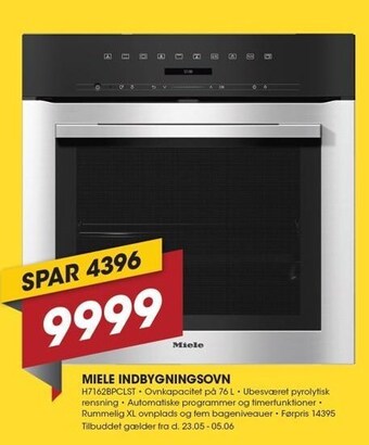 Punkt1 Miele indbygningsovn tilbud