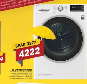 Punkt1 LG Wifi tørretumbler tilbud