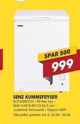 Punkt1 Senz kummefryser tilbud