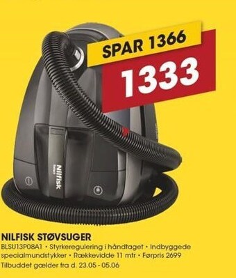 Punkt1 Nilfisk støvsuger tilbud
