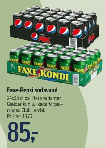 Føtex Faxe kondi sportssodavand tilbud
