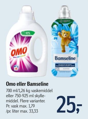 Føtex Omo vaskemiddel-flydende tilbud