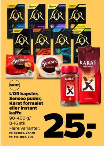 Netto Lor kaffekapsler tilbud