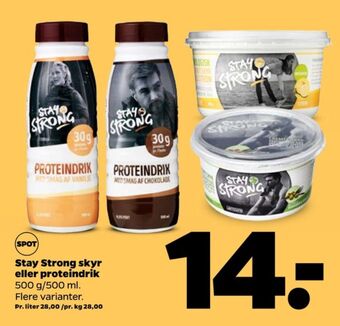 Netto Stay strong proteindrik chokolade tilbud