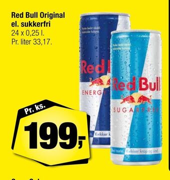 Calle Red Bull Original el. sukkerfri tilbud