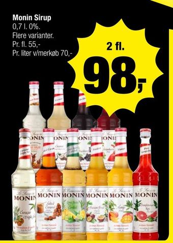 Calle Monin Sirup tilbud