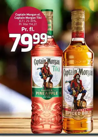 Fleggaard Captain Morgan el. Captain Morgan Tiki tilbud