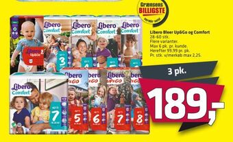 Fleggaard Libero Bleer Up&Go og Comfort tilbud