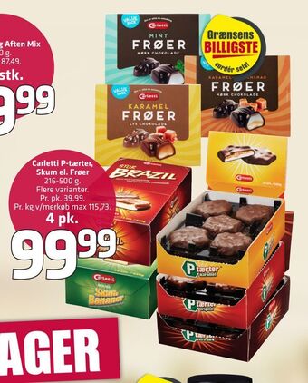 Fleggaard Carletti P-tærter, Skum el. Frøer tilbud