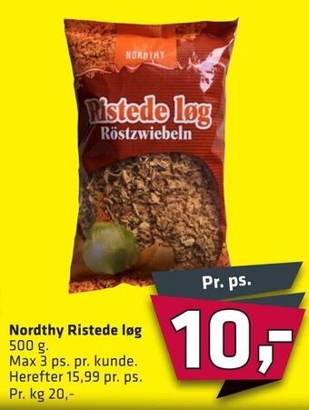 Fleggaard Nordthy Ristede løg tilbud